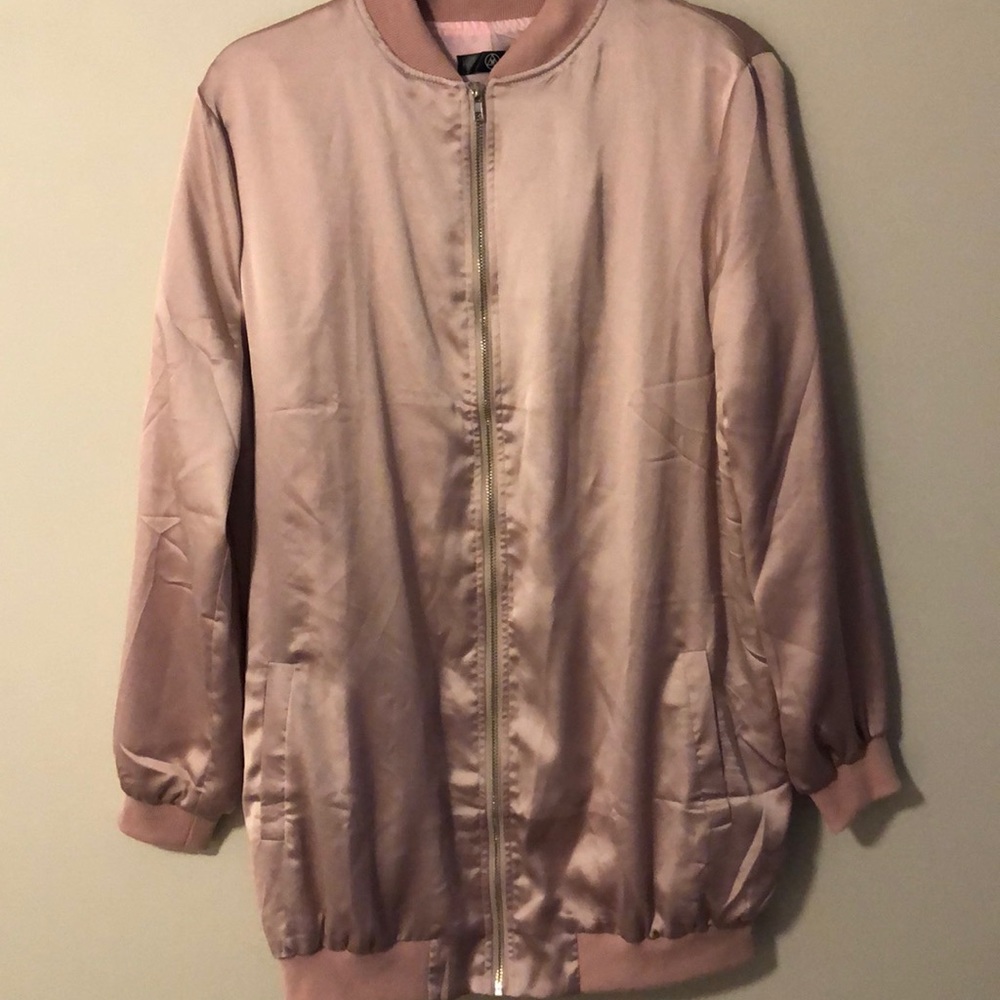 Light Pink Bomber Jacket